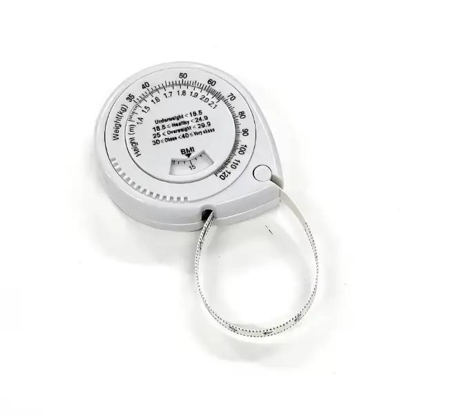1 ruban à mesurer corps BMI 59,06"/59", règle rétractable en plastique avec échelle métrique et étui