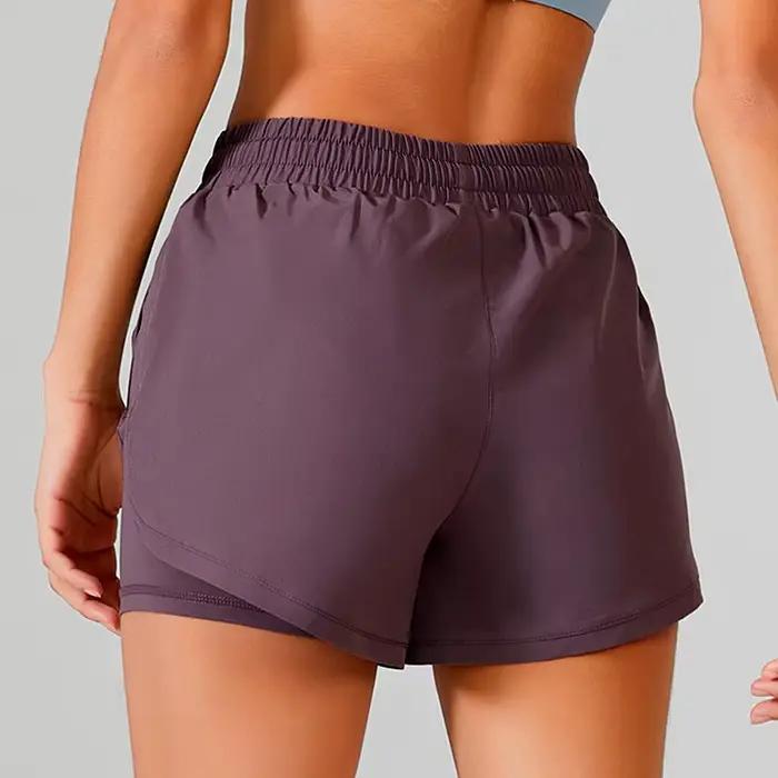 Shorts de Yoga pour femmes, haut de Fitness, en Spandex, néon, élastique, pour course à pied, entraî