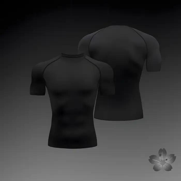 Hommes Compression chemise Anime Sport séchage rapide Gym t-shirts Fitness été athlétique sous-vêtem
