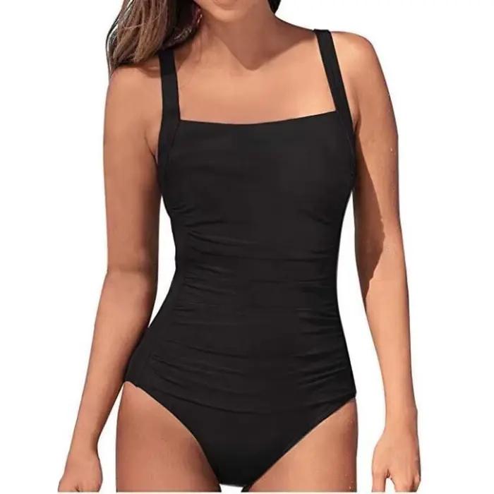 Été Sexy 2026 maillots de bain une pièce femmes fermé maillots de bain Push Up vêtements de natation