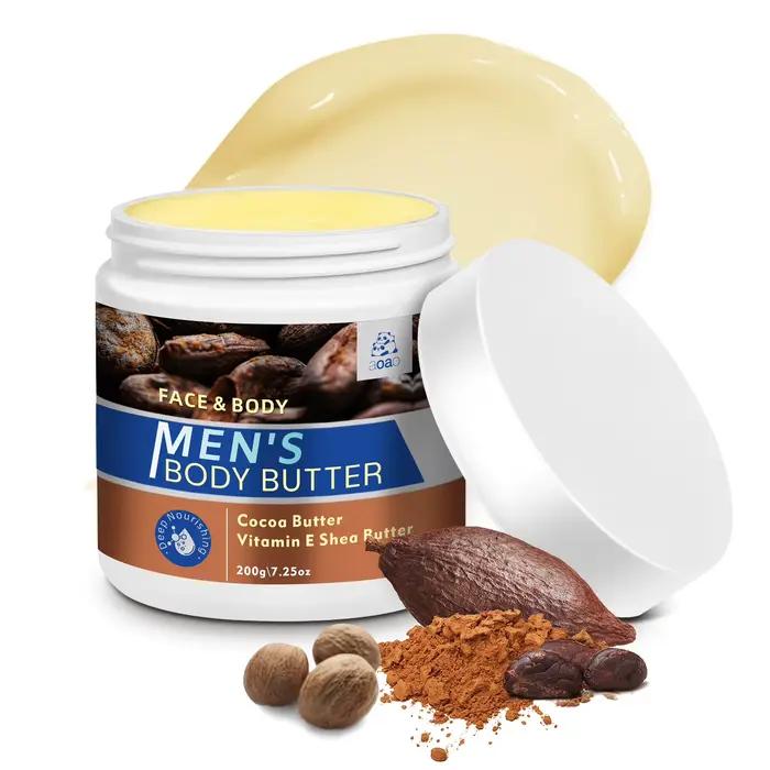Le beurre corporel contenant du beurre de cacao et du beurre de karité nourrit la peau sèche crème h