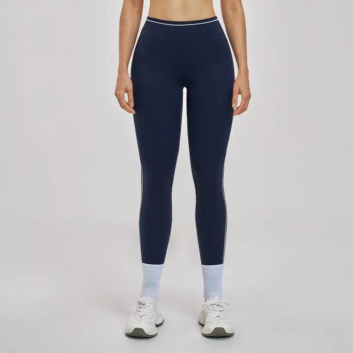 Leggings de yoga Ningyu pour femmes, pantalons de yoga bicolores, leggings de sport taille haute, co