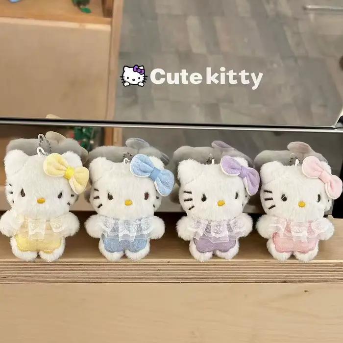 1/5 pièces Sanrio Hello Kitty jupe mignonne chat pendentif en peluche dessin animé chat étudiant sac