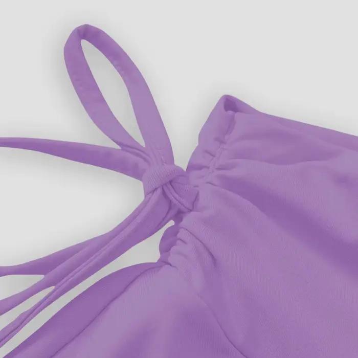 Jupe trapèze ultra courte pour femme, bord à volants, fausse proximité, WString, polyvalent, élégant