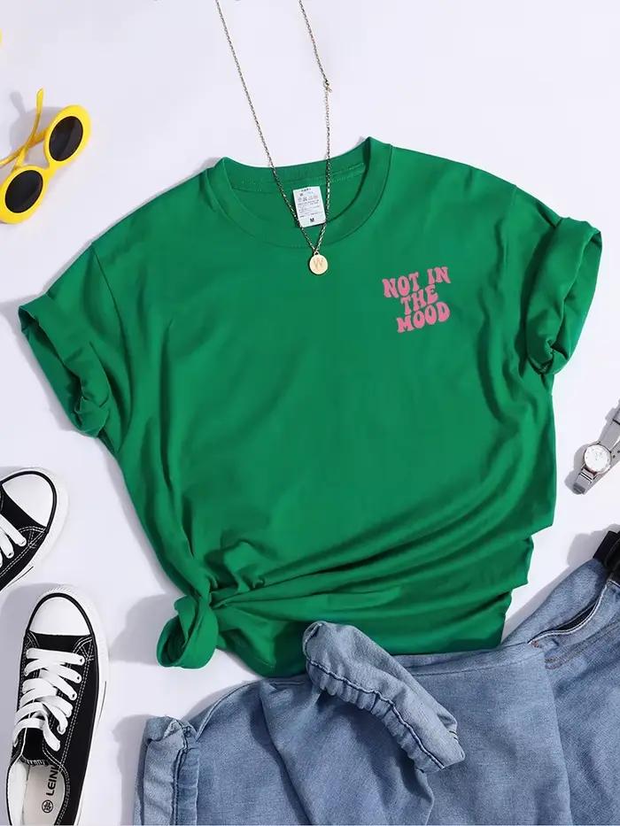 T-shirt à manches courtes pour femme, haut à la mode, décontracté, doux, de rue, avec Design de Nich