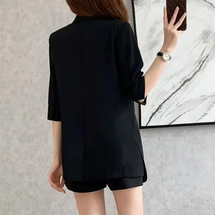 Veste d'été doublée dos nu pour femme, manteau blanc imbibé, manches courtes, mode coréenne, haute q