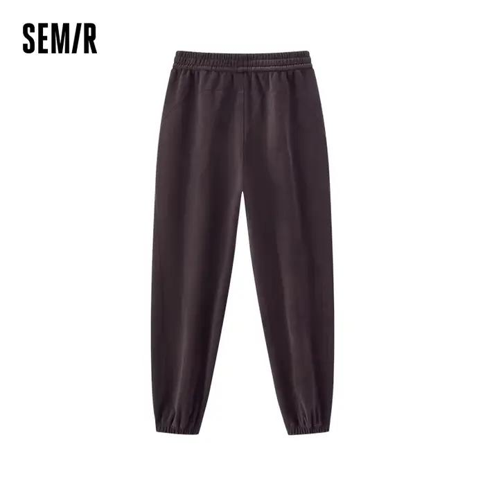 Semir pantalons décontractés femmes hiver polaire antistatique panneaux amples revers pantalons long