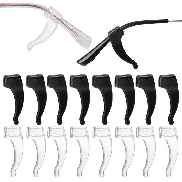 Crochets d'oreille antidérapants en Silicone, 50 pièces, poignées élastiques pour lunettes, bouchon 
