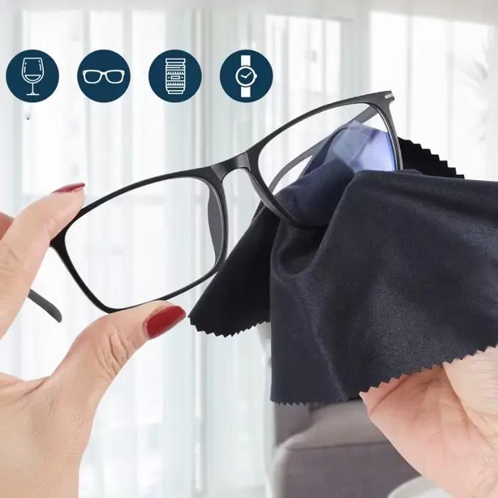 6 pièces nettoyant lisse lunettes lentilles chiffon chiffons lunettes de soleil chiffon de nettoyage