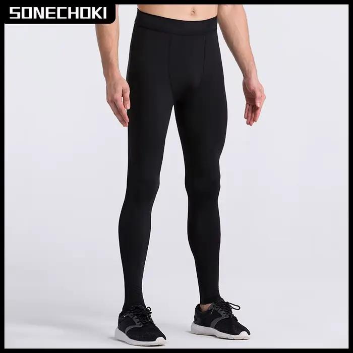 Leggings de Compression de gymnastique pour hommes, pantalons d'entraînement de Sport, collants de c