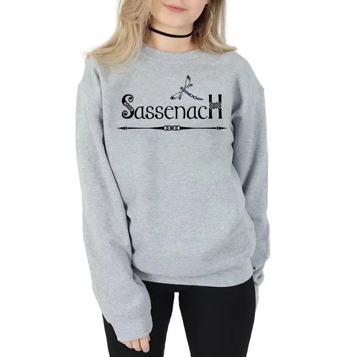 Sweat-shirt à nœud celtique pour femme, sweats à capuche Sassenach, chemises de protection Crewneck,
