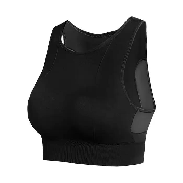 Soutien-gorge de sport dos nu grande taille à maintien élevé et couvrance complète pour femme, absor
