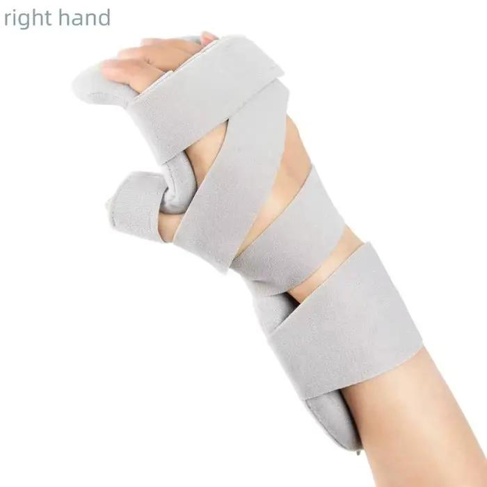 Attelle de main pour AVC, support réglable pour les doigts, attelle de nuit pour la main, soutien or