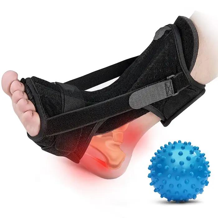 Attelle de nuit pour fasciite plantaire, attelle orthopédique réglable pour la fasciite plantaire et