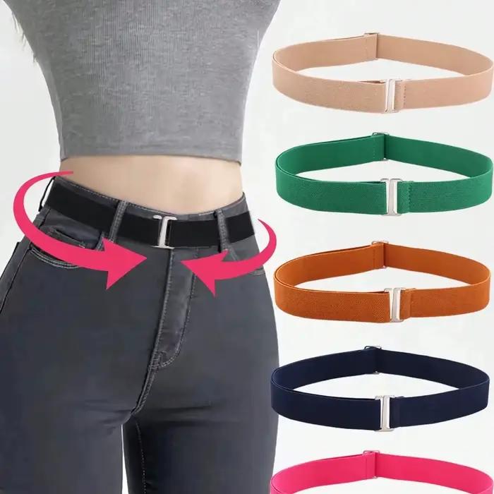 Ceinture de pantalon antidérapante élastique, confortable et réglable, taille unique, pour femmes, s