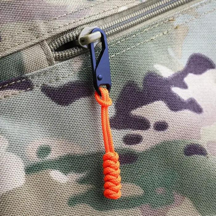 Extracteurs de fermeture éclair détachables, sac d'extérieur, tête de traction, corde de parapluie D