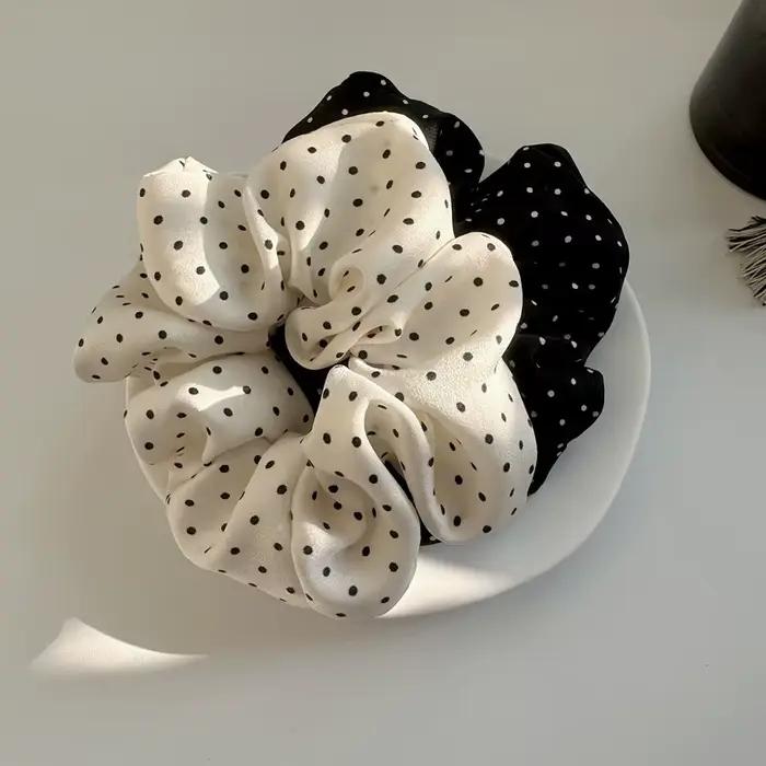 Chouchous pour cheveux élégants pour femmes, 2 pièces, Simulation minimaliste, attaches en soie, Poi