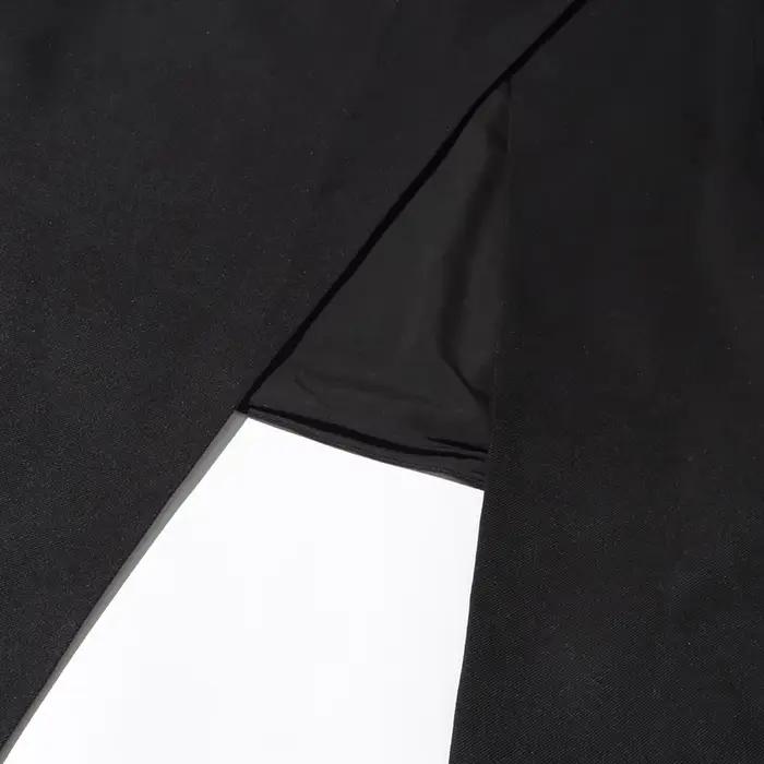 TWOTWINSTYLE détachable cape robes élégantes pour les femmes col carré sans manches taille haute hit