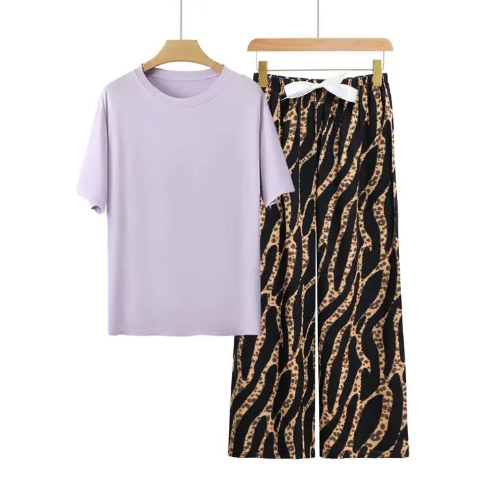 Pyjamas pour femmes, nouveaux vêtements de détente, pyjamas pour femmes avec pantalon, ensemble prin