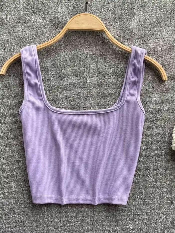 Haut court dos nu pour femme, chemisier à fond, coupe couvertes, solide, précieux, sexy, Y2K