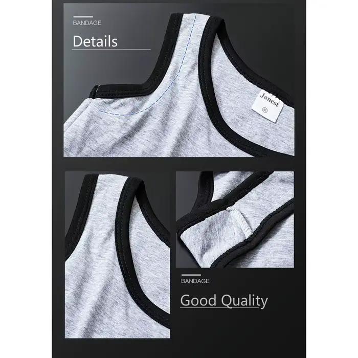 Bandage poitrine liant Tomboy gilet haut respirant élastique poitrine liant