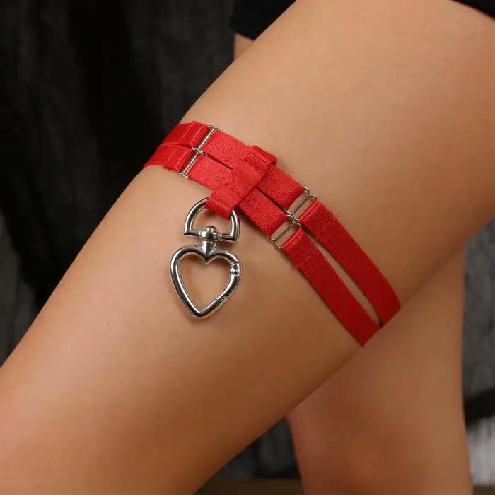 Ceinture de cuisse élastique pour femme, sangle de jambe, vêtements punk gothiques, bretelles, harna