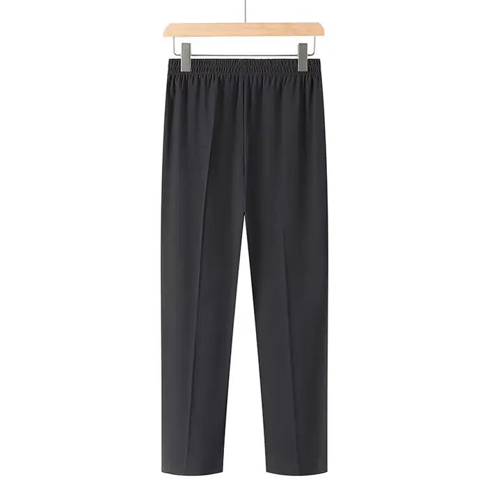 Nouveaux pantalons pour femmes printemps-été, pantalons mom, taille haute élastique, décontractés, c