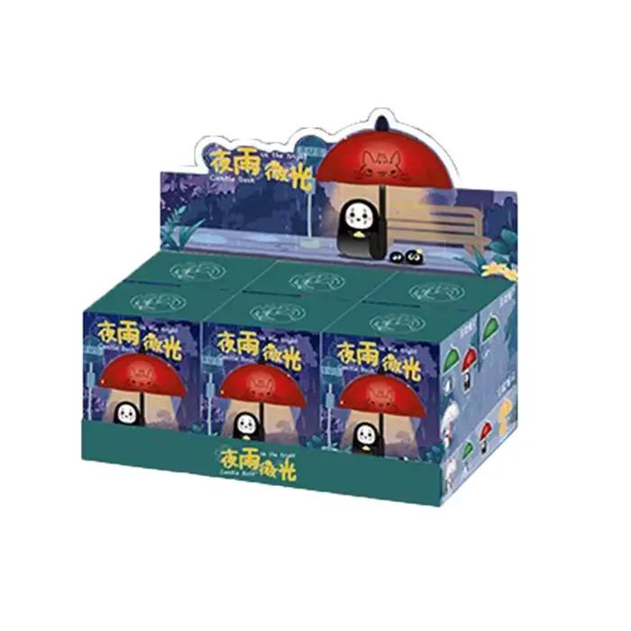Veilleuse magnétique Boîte surprise Figurine mini mignonne Ornement de bureau créatif Éclairage chal