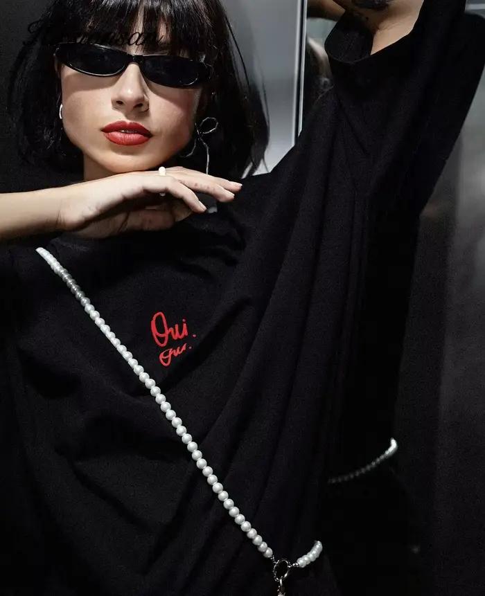 Hirsionsan-T-shirt manches courtes femme, vintage, en molleton et lettres imprimées, coton doux, été