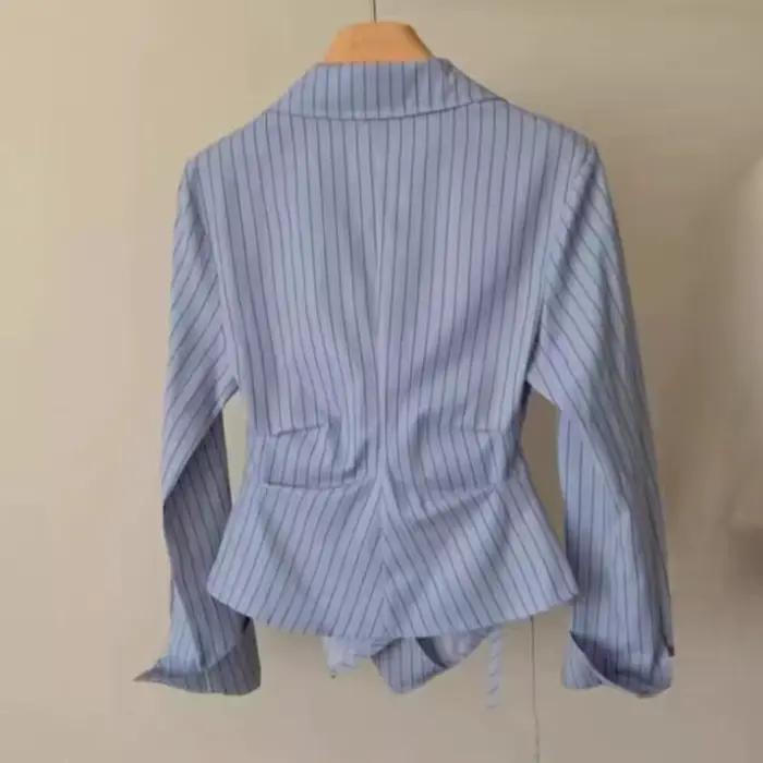 Printemps automne décontracté chemise rayée femmes chemises mode femme à manches longues mince Blous