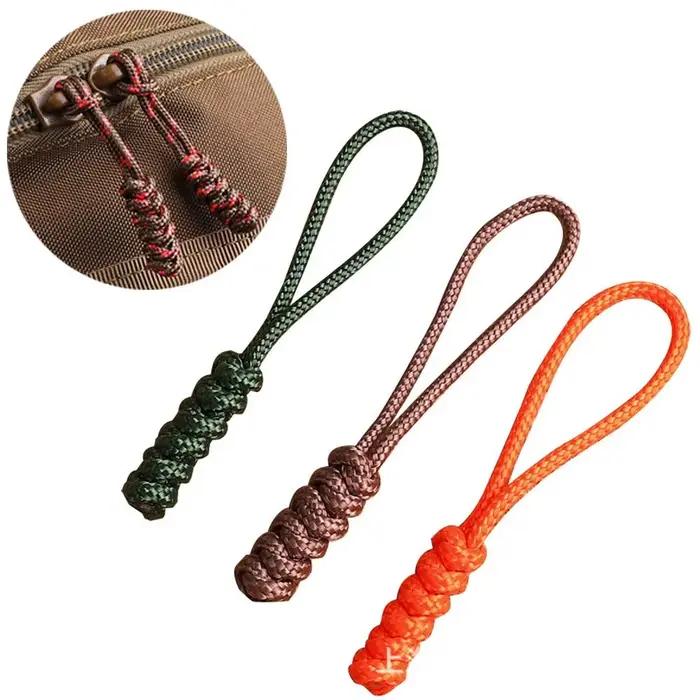 Extracteurs de fermeture éclair détachables, sac d'extérieur, tête de traction, corde de parapluie D