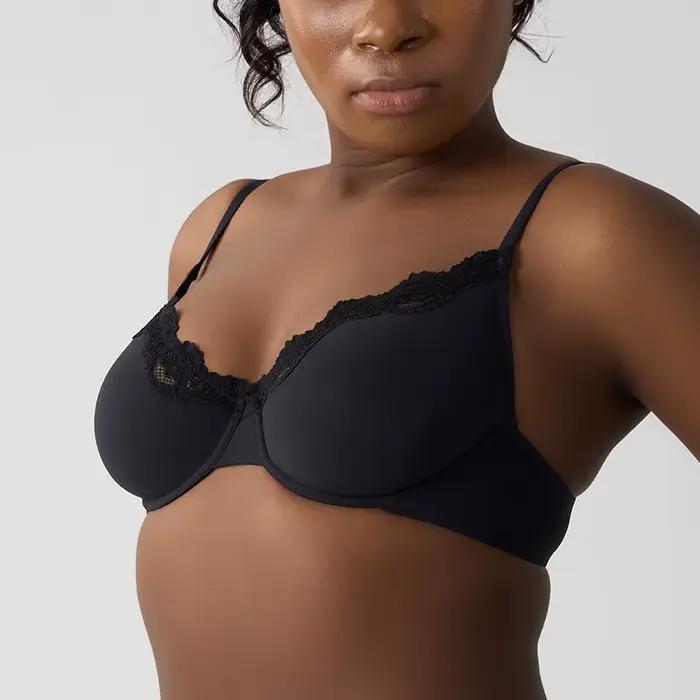 Soutien-gorge filaire sans doublure pour femmes, Chic, élégant, délicat, bordure en dentelle, extens