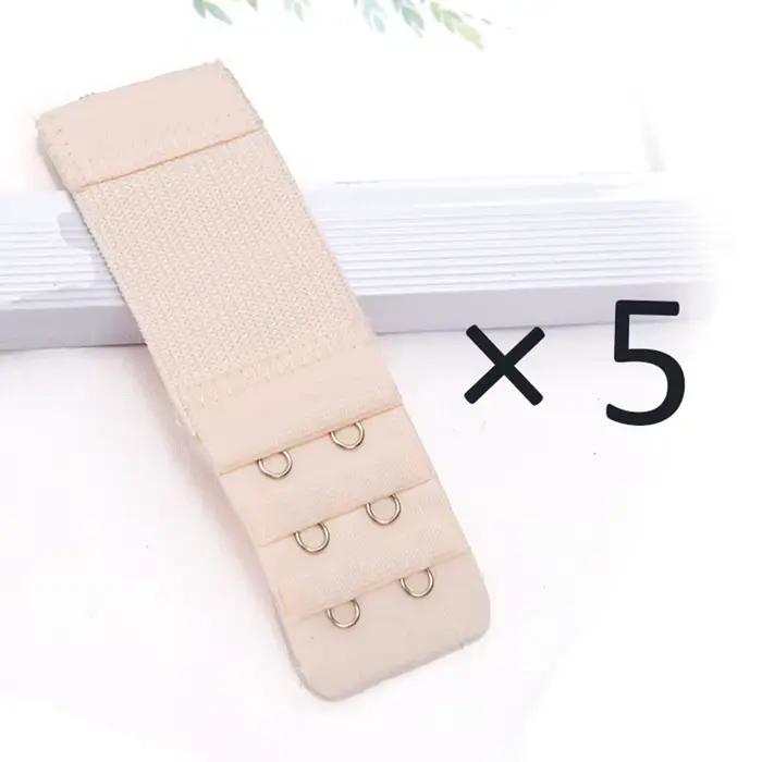 Extension de soutien-gorge élastique à 2 crochets pour femmes, 5 pièces/ensemble, sangle d'extension