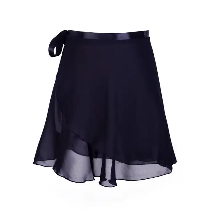 Adulte en mousseline de soie Ballet Tutu danse jupe femmes filles gymnastique jupe portefeuille form