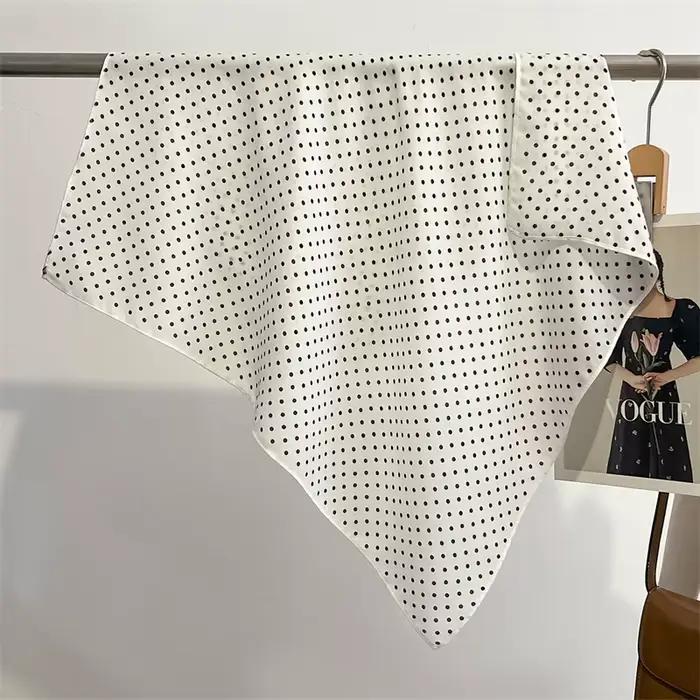 Foulard carré en pur coton pour femmes, Foulard pour cheveux, Design imprimé, Foulard de tête, à la 