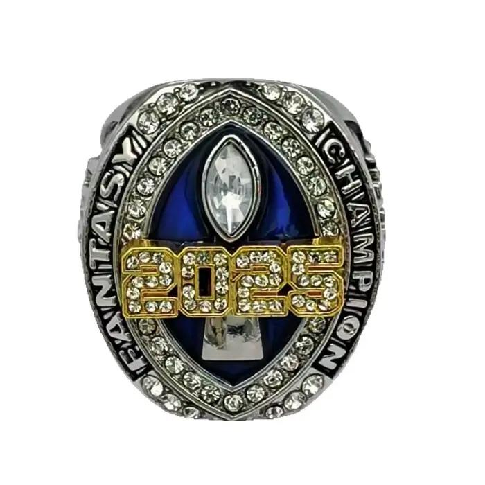 Bague commémorative du championnat de football fantastique 2025, un cadeau à la mode pour les fans, 