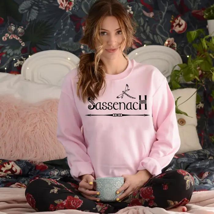 Sweat-shirt à nœud celtique pour femme, sweats à capuche Sassenach, chemises de protection Crewneck,