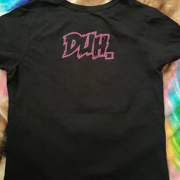 T-shirt imprimé gothique Harajuku Punk, style Y2k, manches courtes, coupe ajustée, crop top pour fem