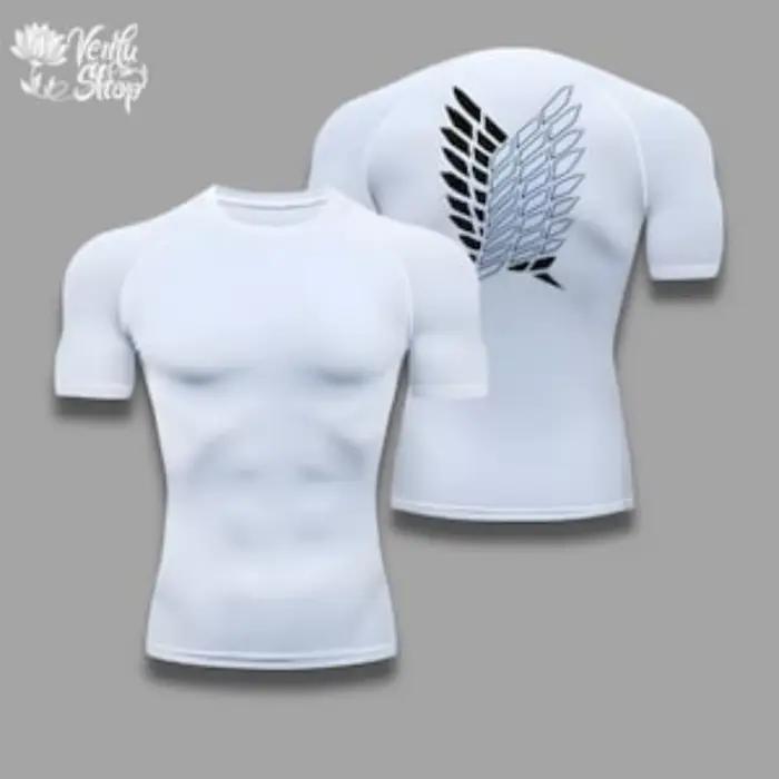 AOT, Levi Ackerman, Attack on Titan, Anime, Gym, Compresseur, Muscleshirt, Merch, Vêtements de Fitne