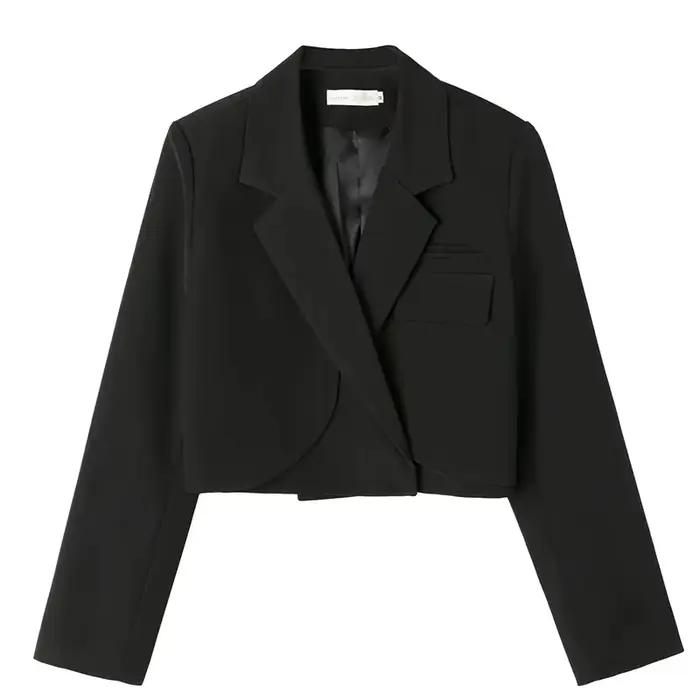 Court Petit Costume Veste Dame 2023 Printemps Automne Nouveau Style Occidental Veste de Costume Blaz