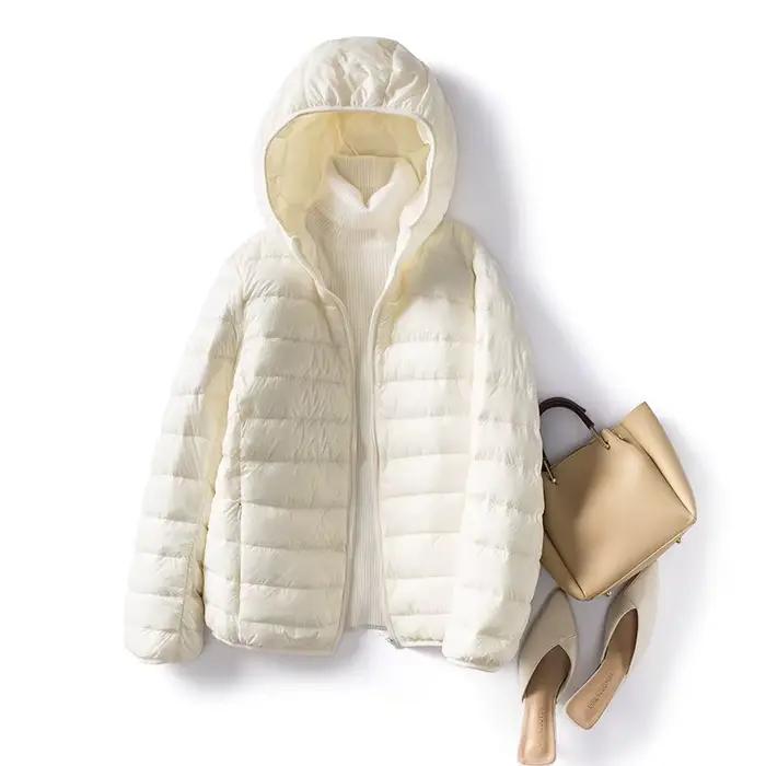 Doudoune courte ultra légère pour femme, manteau chaud, mince, pliable, grande taille, 5XL, 6XL, 7XL