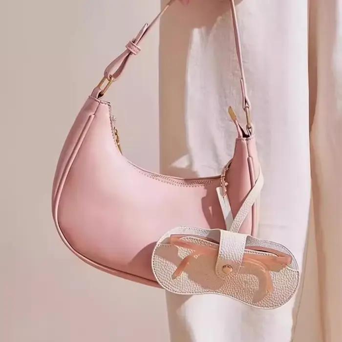Sac à lunettes Portable, pochette en cuir souple pour lunettes de soleil, étui à lunettes mince à la