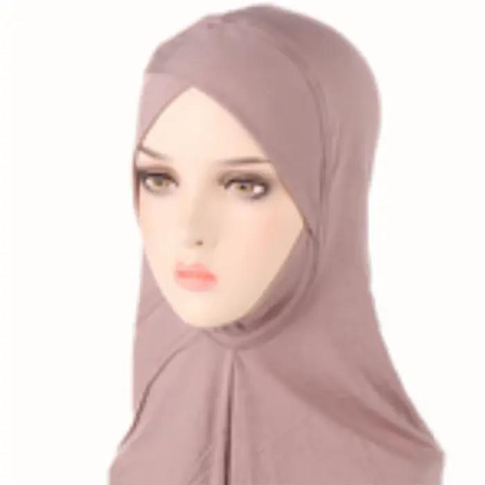 2024 musulman stretch Turban casquette couverture complète intérieur Hijab casquettes islamique sous