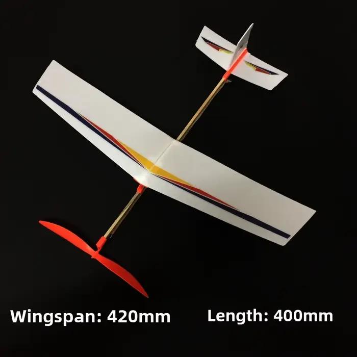 Nouveau Modèle de Planeur Léger Populaire 3 Styles Hélicoptère à Bande Élastique pour Compétition de
