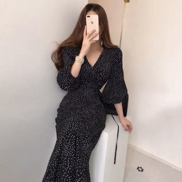 Robe décontractée et sexy pour femmes, vente en gros, nouvelle collection printemps été automne 2021
