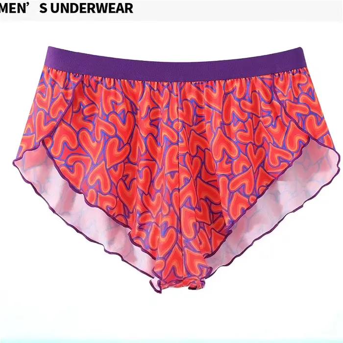 Culotte érotique léopard pour femme, sexy, style plage, avec fente, lingerie féminine, slip de bain 