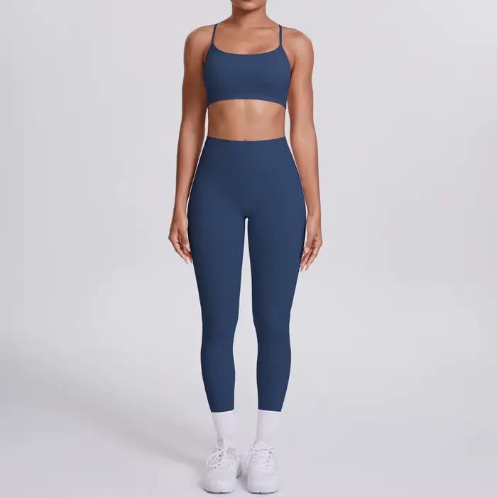 Costume de Yoga ensemble de sport gymnastique sans couture soutien-gorge de sport à fort Impact femm