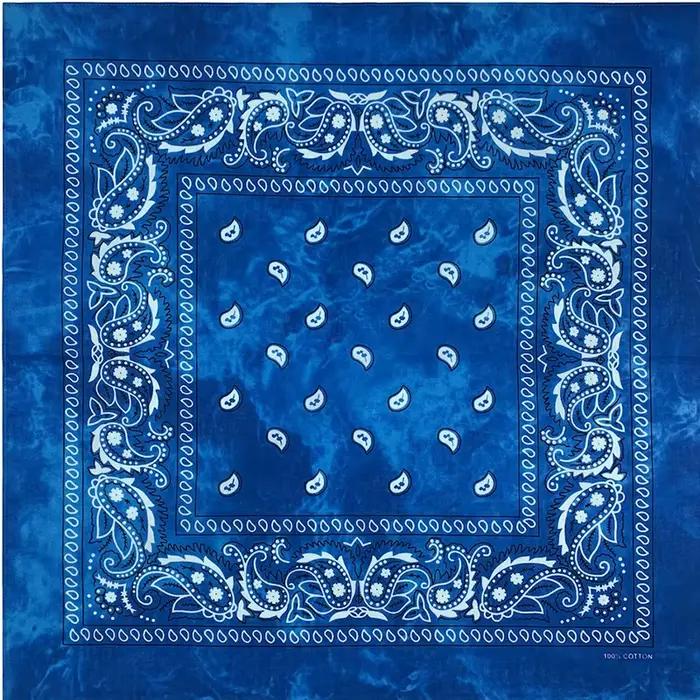 Nouveau Design cravate colorant cajou Paisley Hip Hop 100% coton carré Bandana écharpe unisexe bande