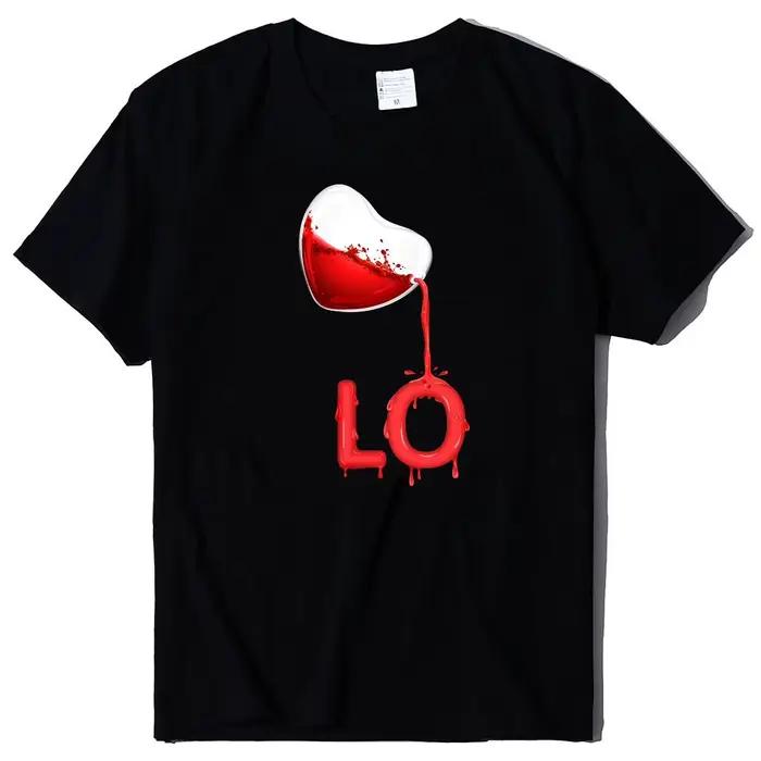 Roi reine Couples T-shirt Pour coeur imprimé Couple T-shirt été mode femme T-shirt décontracté haut 