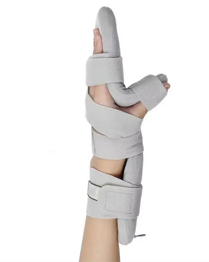 Attelle de nuit réglable pour main gauche, support orthopédique pour doigts et poignet, rééducation 